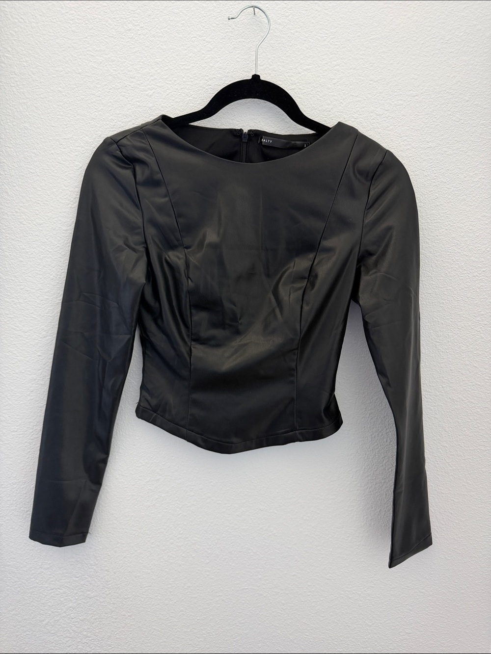 Women’s Faux Leather Top